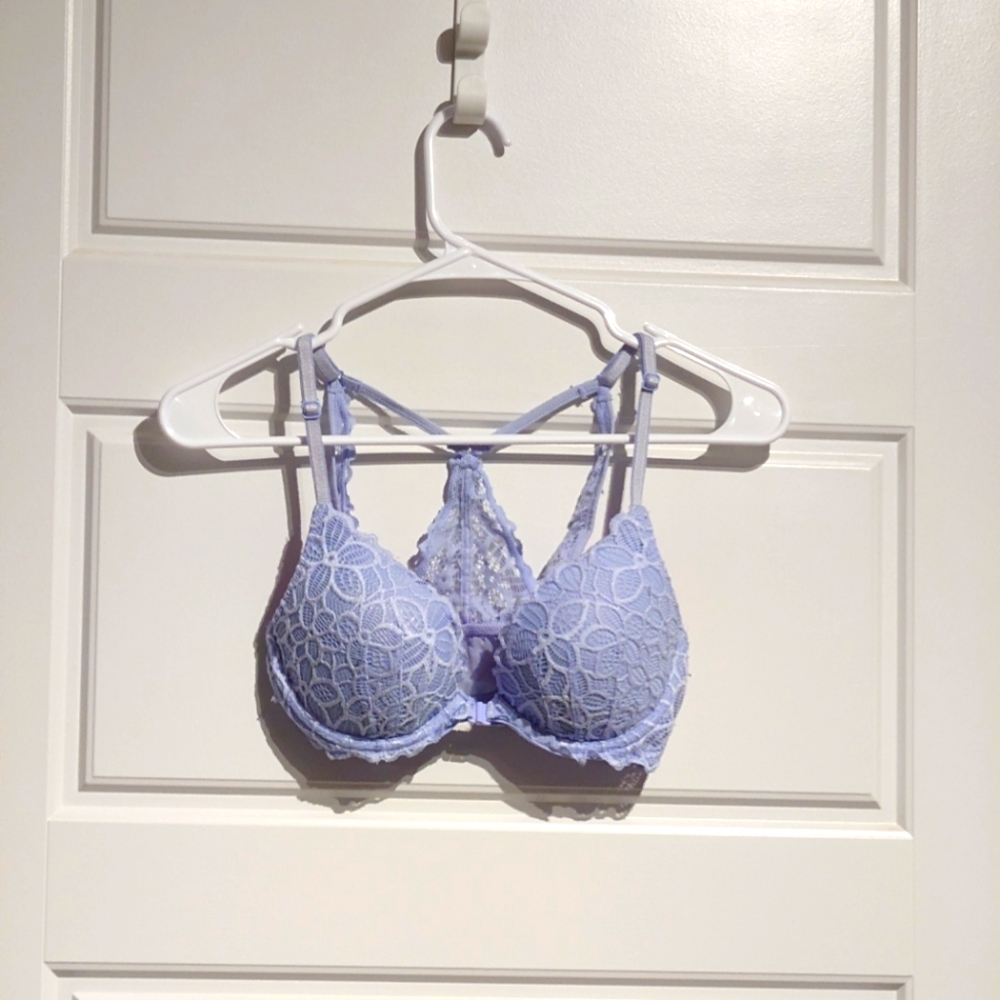 PINK lace push-up bra